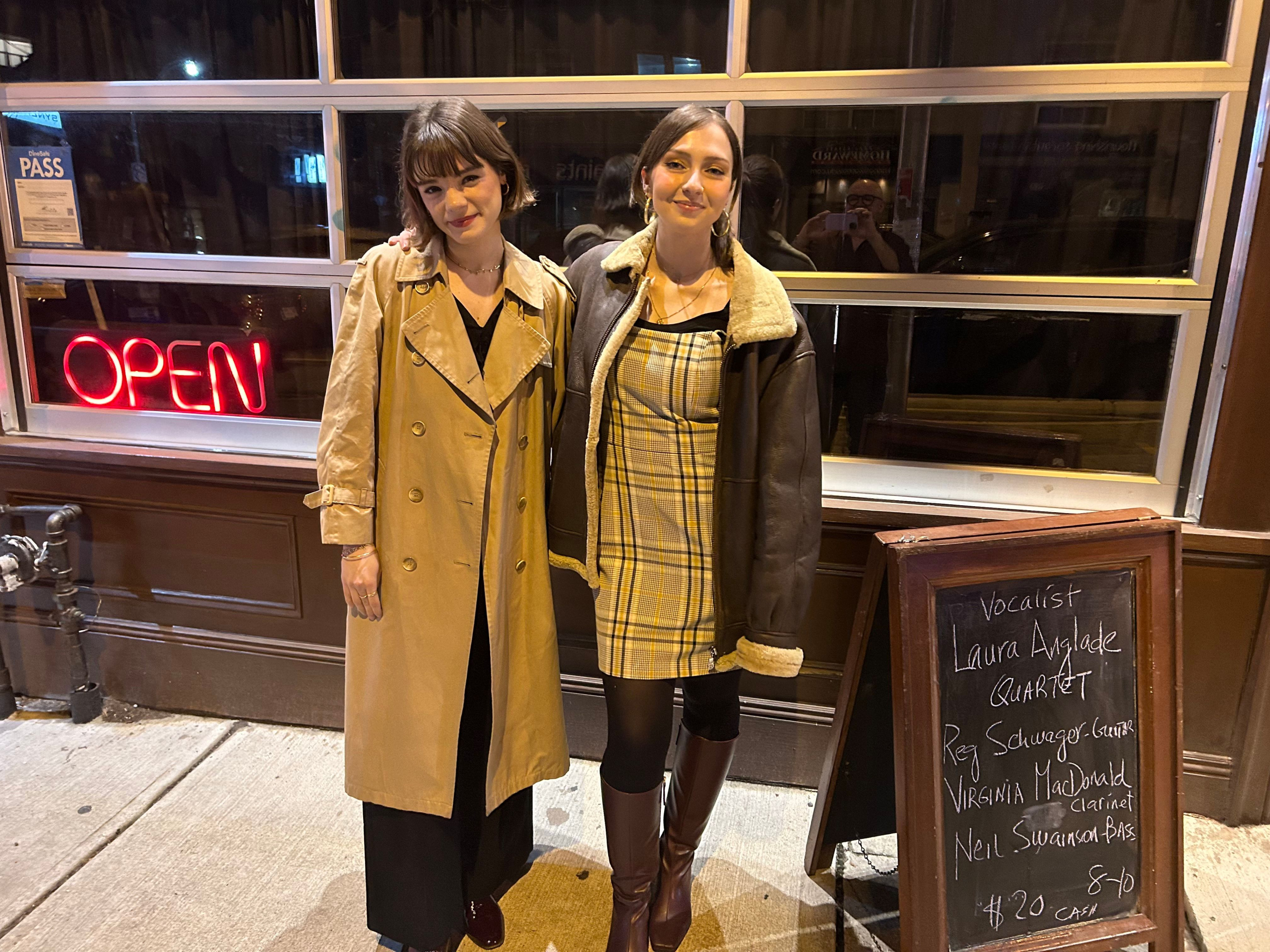 Virginia and Laura Anglade outside of Hirut in Toronto