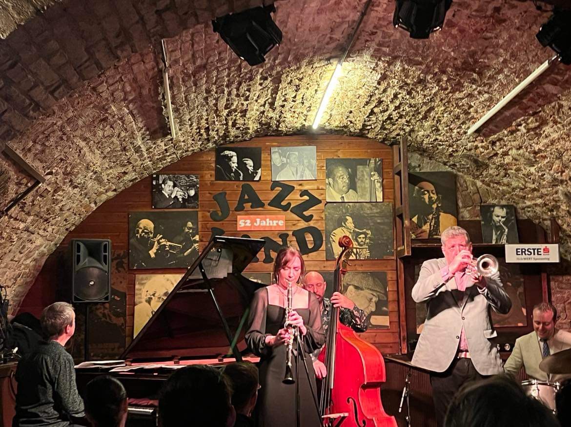 The Joe Magnarelli – Virginia MacDonald Quintet performing at Jazzland in Vienna The Joe Magnarelli - Virginia MacDonald Quintet performing at Jazzland in Vienna