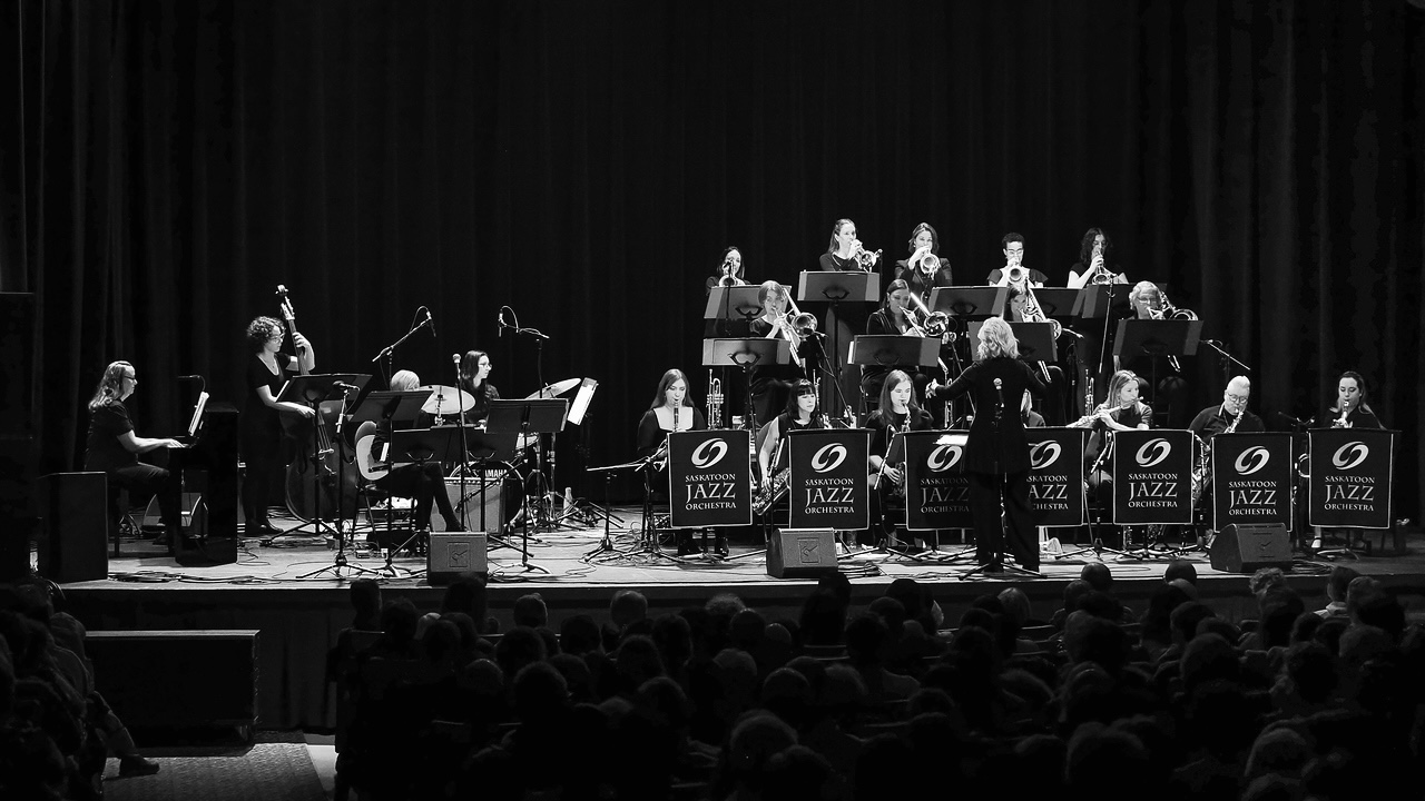 The Saskatoon Jazz Orchestra’s first ever all-women big band performing in Saskatoon The Saskatoon Jazz Orchestra's first ever all-women big band performing in Saskatoon